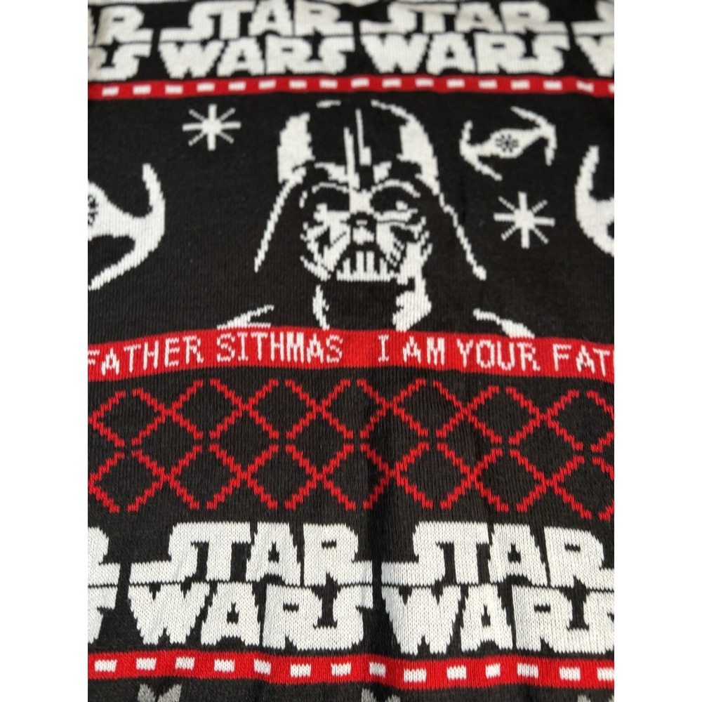 Star Wars I AM YOUR FATHER SizeLarge Ugly Christmas Sweater Darth Vader Med - Picture 3 of 5